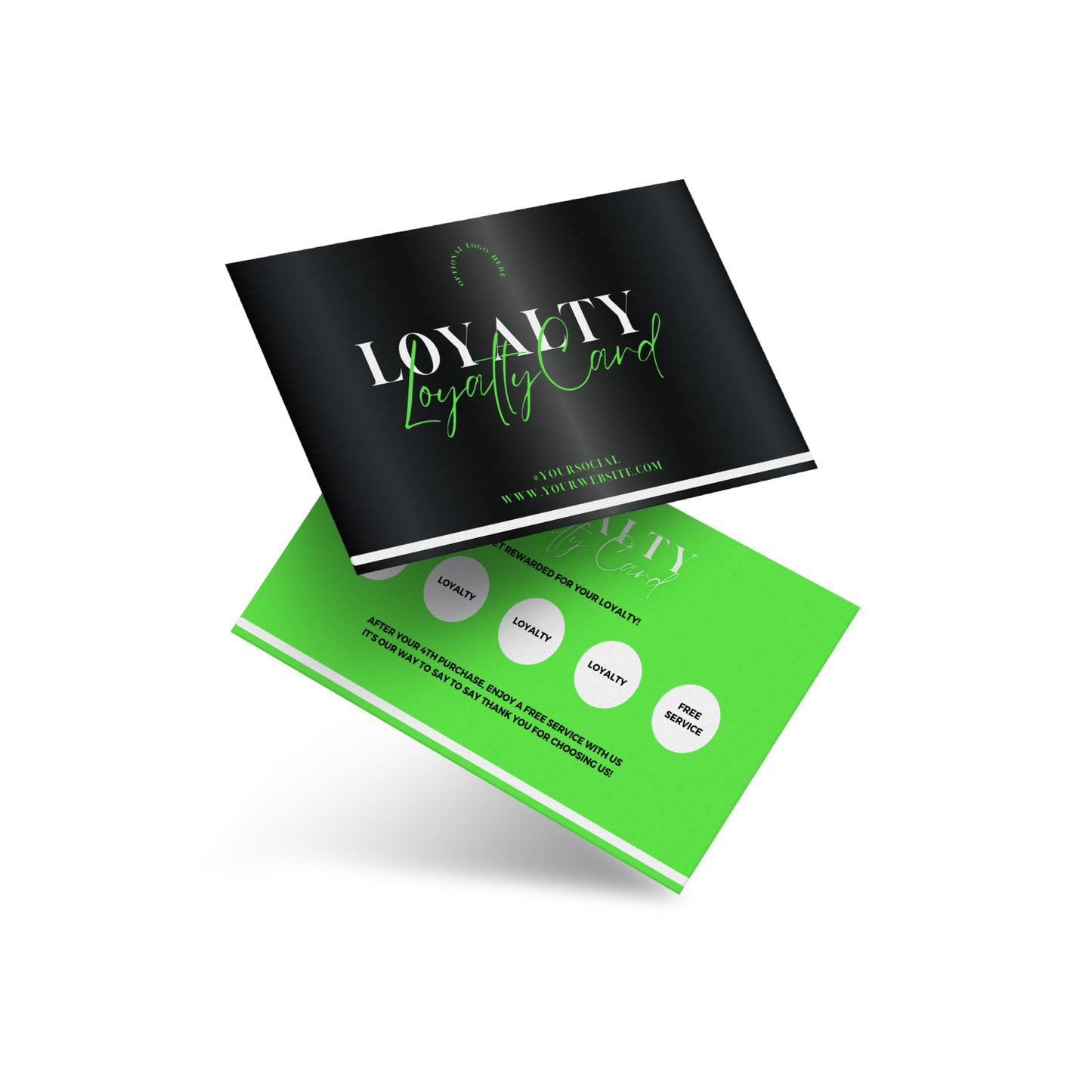 Business Loyalty Cards (Design Only or Print-Out)