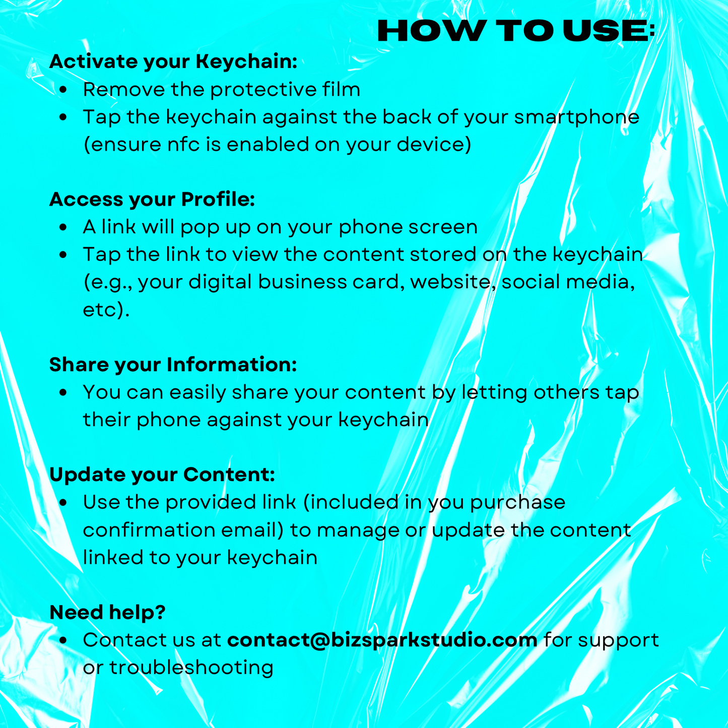 Smart Tap Keychain – NFC Contactless Sharing