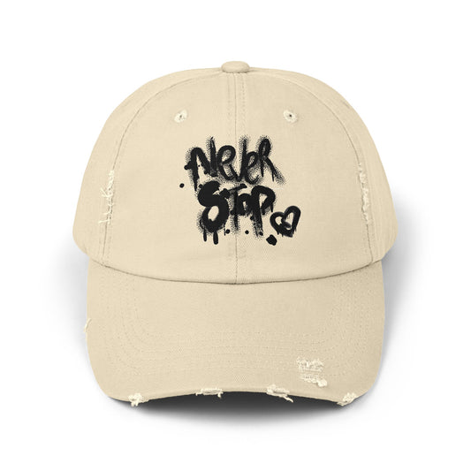 Hustle & Heart Unisex Distressed Cap